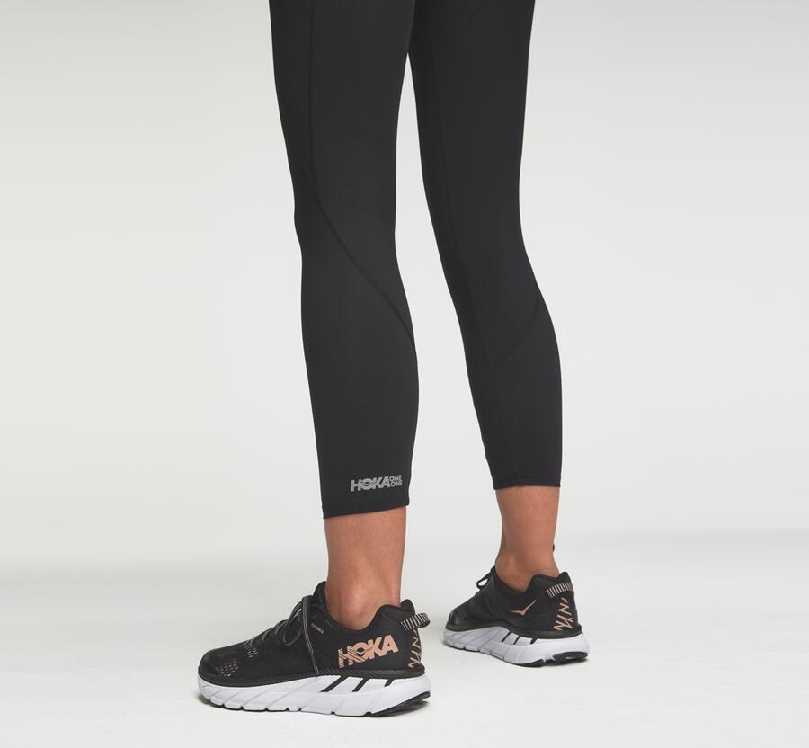 Hoka One One Bukser Dame - Performance Crop Tight - Sort - 723485SHO